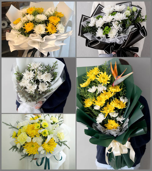 湖北孝感市安陆市洑水镇聂寨村白事花束代送